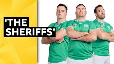 Ireland's James Ryan, Dave Kilcoyne and Jack Conan