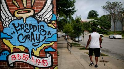 Freddie Gray mural in Baltimore