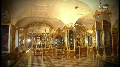 Inside the Dresden Green Vault in Germany.