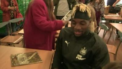 Newcastle United's new signing Allan Saint-Maximin