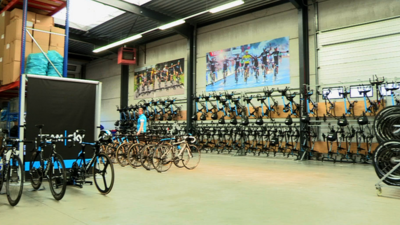 Behind the scenes at Team Sky's base in Belgium