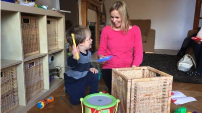 Cathryn Scott and her son Isaac