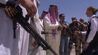 The BBC's Orla Guerin talks to Sunni fighters in Anbar province