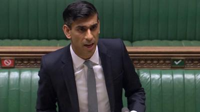 Chancellor Rishi Sunak delivering summer statement in House of Commons