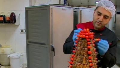 Chef preparing food