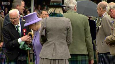 The Queen at Braemar