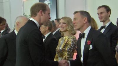 Prince William and Daniel Craig