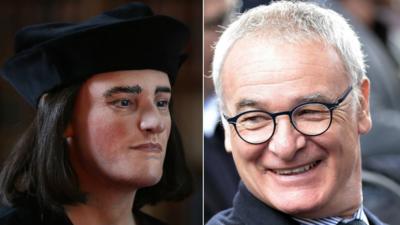 Model of Richard III and Claudio Ranieri