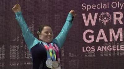 Belfast woman Kirsty Devlin won two gold and two silver medals in Los Angeles on Tuesday