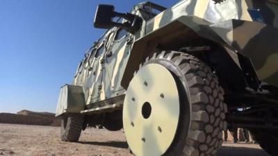 Armoured SUV in Syria