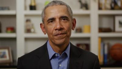 Former US President Barack Obama endorses Joe Biden's 2020 presidential bid in a video message.