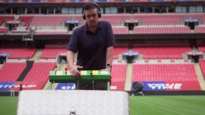 Wembley groundsman