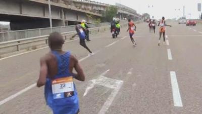 Venice Marathon runners