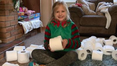 Maggie has asked her mother for toilet roll for Christmas