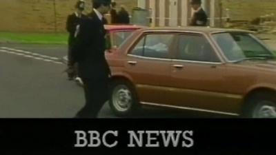 Still frame from BBC News report on gold bar robbery