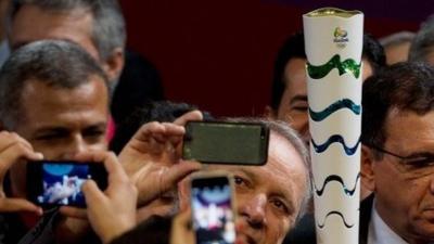 Olympic torch unveiled