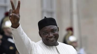 The Gambia's president, Adama Barrow