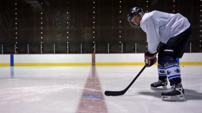 hockey player on the ice