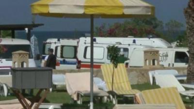 Sun loungers and ambulances