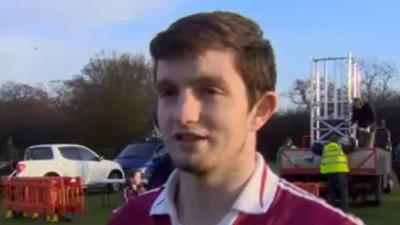 Slaughtneil's Cormac O'Doherty after the team's All-Ireland Club Football quarter-final win over St Kiernan's