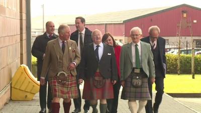 Prince Charles has visited Scotland's biggest celebration of Gaelic culture, the Royal National Mòd.