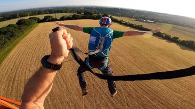 Parachute jump