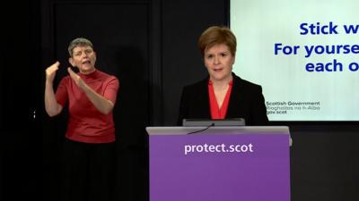 Nicola Sturgeon insists students are not to blame for outbreaks at the country's universities.