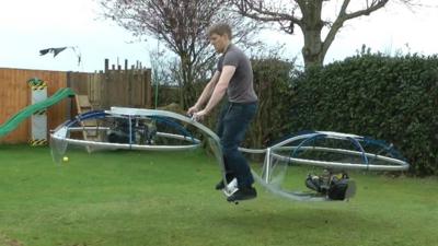 The homemade hoverbike