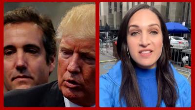 Michael Cohen and Donald Trump / BBC's Nada Tawfik