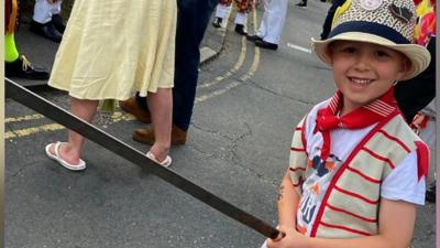 Tyler became interested in the dance at the age of three but his mum is not sure how it began.