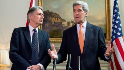 John Kerry and Philip Hammond