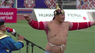 Mongolian wrestler