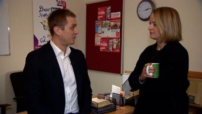 Laura Kuenssberg speaks to former Labour MP James Frith.