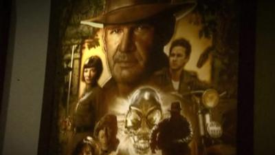 Indiana Jones poster at Cardiff Museum