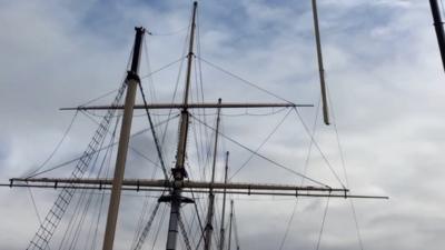 SS Great Britain mast replacement