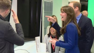 Prince William and Kate at Abertay University