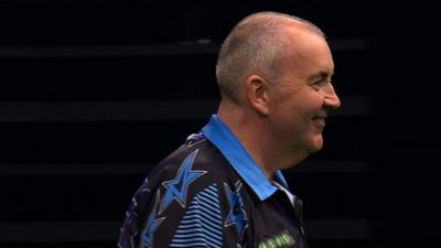 Phil Taylor celebrates