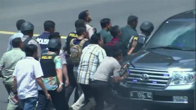 Police in Jakarta