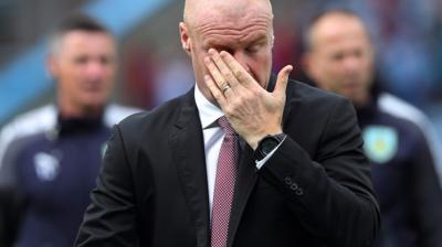 Sean Dyche looks frustrated