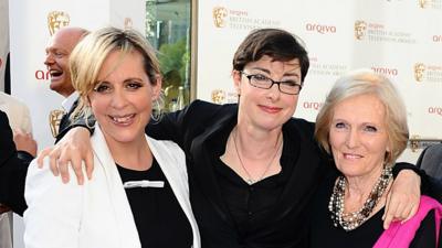 Mel Giedroyc, Sue Perkins and Mary Berry