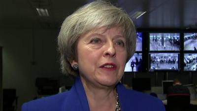 Theresa May is asked whether she thinks Jeremy Corbyn said "stupid woman" or "stupid people" at Prime Minister's Questions.