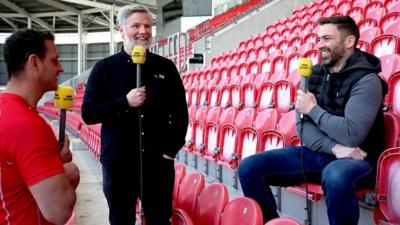 Scarlets flanker Aaron Shingler talks to the BBC Scrum V podcast