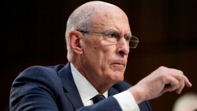 US national intelligence director Dan Coats speaks to the Senate