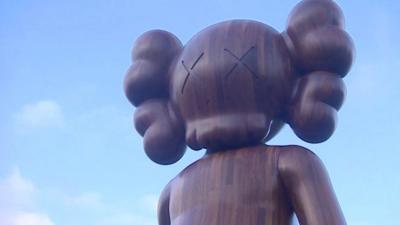 Sculpture by Kaws