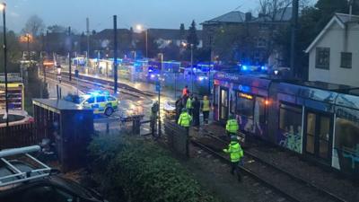 Scene of the tram incident