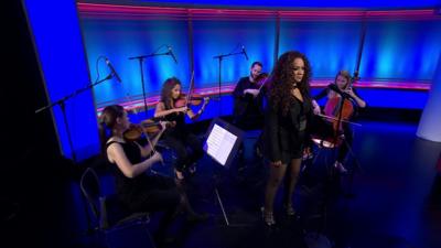 rowetta and musicians from the Manchester Camerata