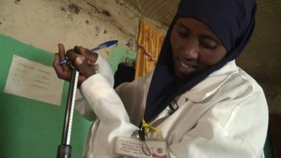 Misraa Jimaa, Ethiopian health worker