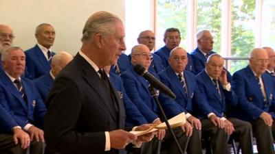 Prince Charles tells a reception in Aberfan how he recalled the "appalling" tragedy and delivered a heartfelt message from the Queen.