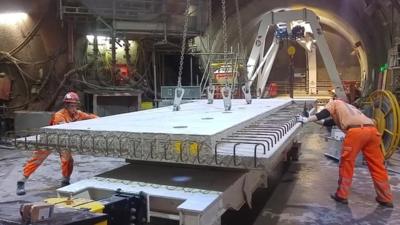 Crossrail engineers working beneath Liverpool Street station