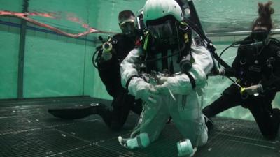Training for space underwater